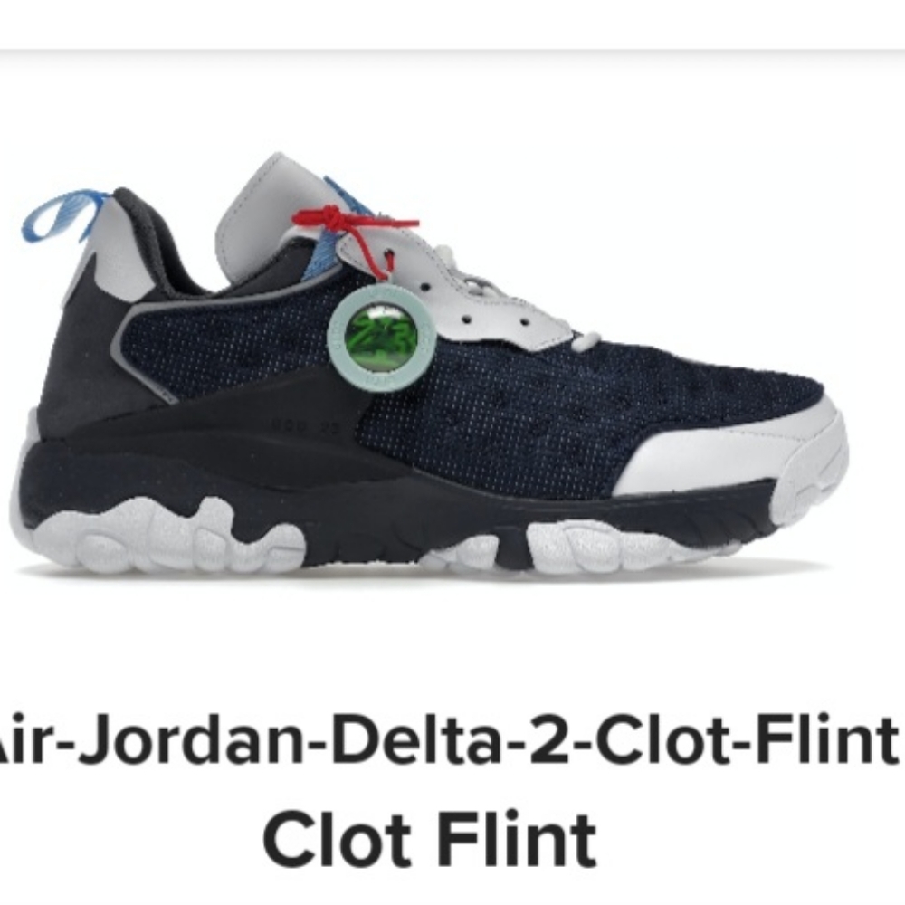 Jordan Delta 2 Clot Flint and White in Men's size 14